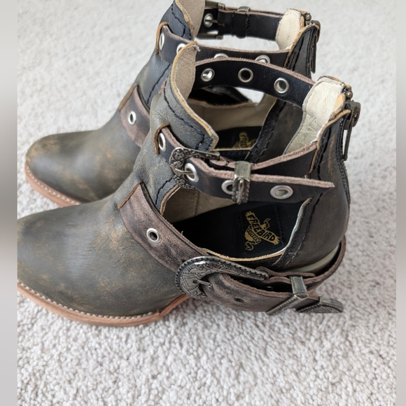 Freebird by Steven Carsen Ankle Boot Women's Size 7 Leather Distressed Bohemian - Picture 3 of 14